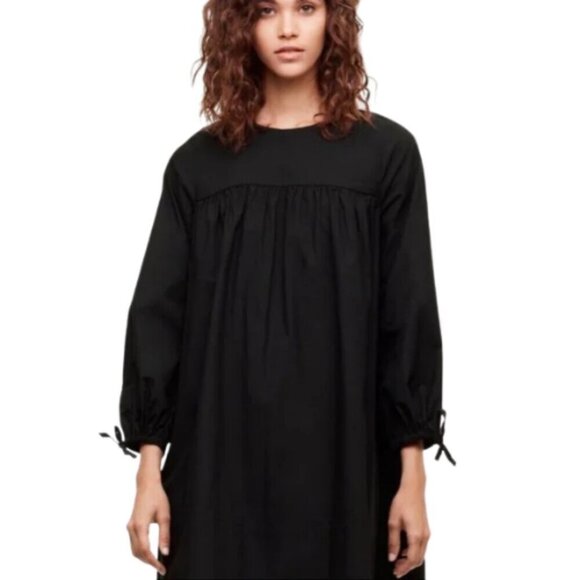 Aritzia Womens XXSmall Wilfred Lessine Babydoll Mini Black Dress - Picture 1 of 14